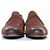 Santoni, mocassini penny in camoscio texturizzato marrone - vista 6