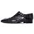 Santoni, scarpe in alligatore Black Edward 9156 - vista 2