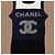 Chanel Abito Top in Maglia senza Maniche Blu Navy - vista 8