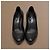 Chanel Escarpins Plateforme Cuir Noir - vue 5