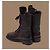 Chanel Stivaletti combat pelle matelassé nera - vista 5