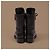 Chanel Stivaletti combat pelle matelassé nera - vista 6