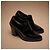 Chanel Mocassini con tacco in pelle nera con catena - vista 2