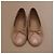 Chanel Classic Ballerinas aus gestepptem Leder Etoupe - Ansicht 3