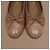 Chanel Classic Ballerinas aus gestepptem Leder Etoupe - Ansicht 7