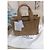 Borsa Coach Cargo Tote 26 in tela color cammello - vista 2