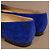 Chanel Gabrielle Ballerine Camoscio Blu - vista 10