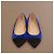 Chanel Gabrielle Ballerine Camoscio Blu - vista 4