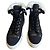 Lanvin Sneakers Alte in Camoscio Nero e Bianco