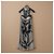 Vestido Chanel Lion gola halter em seda com lenço - vista 5