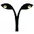Boucles d'oreilles puces Louis Vuitton en or jaune 18K