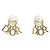 Orecchini a lobo Christian Dior placcati in oro