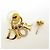 Orecchini a lobo Christian Dior placcati in oro - vista 3