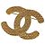 Broche Chanel plaquée or