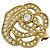Spilla Christian Dior in oro con strass