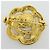 Spilla Christian Dior in oro con strass - vista 2