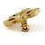 Spilla Christian Dior in oro con strass - vista 3