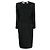 Autre Marque Mosè Kleid aus schwarzer Seide mit Perlen