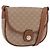 Céline CELINE Macadam Canvas Shoulder Bag PVC Beige Gold