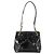 CHANEL Chain Shoulder Bag Patent leather Black Gold CC - vista 2
