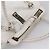 FENDI Celeria Tote Bag Leather White Silver - vista 14