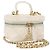 CHANEL Matelasse Vanity Chain Bag Caviar Leder Weißgold CC