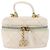 CHANEL Matelasse Vanity Chain Bag Caviar Leder Weißgold CC - Ansicht 13