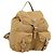 PRADA Backpack Nylon Brown Silver