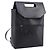 FENDI Backpack Leather Black Silver