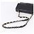 CHANEL Matelasse Chain Shoulder Bag Lamb Skin Black Silver CC - vista 8