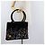 Salvatore Ferragamo Tote Bag Velor Black Silver - vista 20