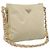 PRADA Chain Shoulder Bag Nylon Ivory Silver