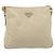 PRADA Chain Shoulder Bag Nylon Ivory Silver - vista 2