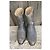 Frye Lindsay Plate Short Botines de cuero gris - vista 4