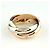 Anello Cartier Trinity in oro rosa bianco e giallo 18K con diamanti - vista 2