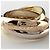Anello Cartier Trinity in oro rosa bianco e giallo 18K - vista 4