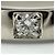 Bulgari Bvlgari Marry Me Platinring mit 5 Diamanten - Ansicht 2