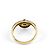 Céline Anillo banda Celine de oro amarillo con diamantes - vista 3