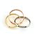 Anello Cartier Trinity in oro rosa bianco e giallo 18K - vista 3