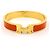 Bracciale Hermès Click H in Oro e Arancione - vista 2