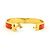 Bracciale Hermès Click H in Oro e Arancione - vista 4