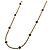 Collana lunga Chanel oro e verde