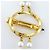 Collana Chanel a doppio giro di perle finte - vista 3