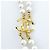 Collana Chanel a doppio giro di perle finte - vista 4