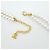 Collana Chanel a doppio giro di perle finte - vista 5