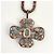 Collana Chanel in bronzo con logo Coco - vista 2