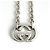 Collana Gucci in argento con logo GG - vista 2