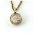Collana con pendente Chopard Happy Diamonds in oro giallo - vista 3