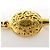 Collana lunga placcata oro con logo Chanel - vista 4