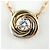 Collana con pendente Cartier Trinity 1P Diamante in oro giallo - vista 2